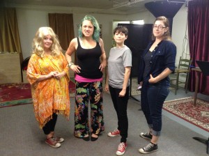 Kayleigh Yancey, Lauren Leone Baker, Marcy Savastano and Cassandra Lamantia star in the reading of Kindred Soles' "The Writer's Fairytale."